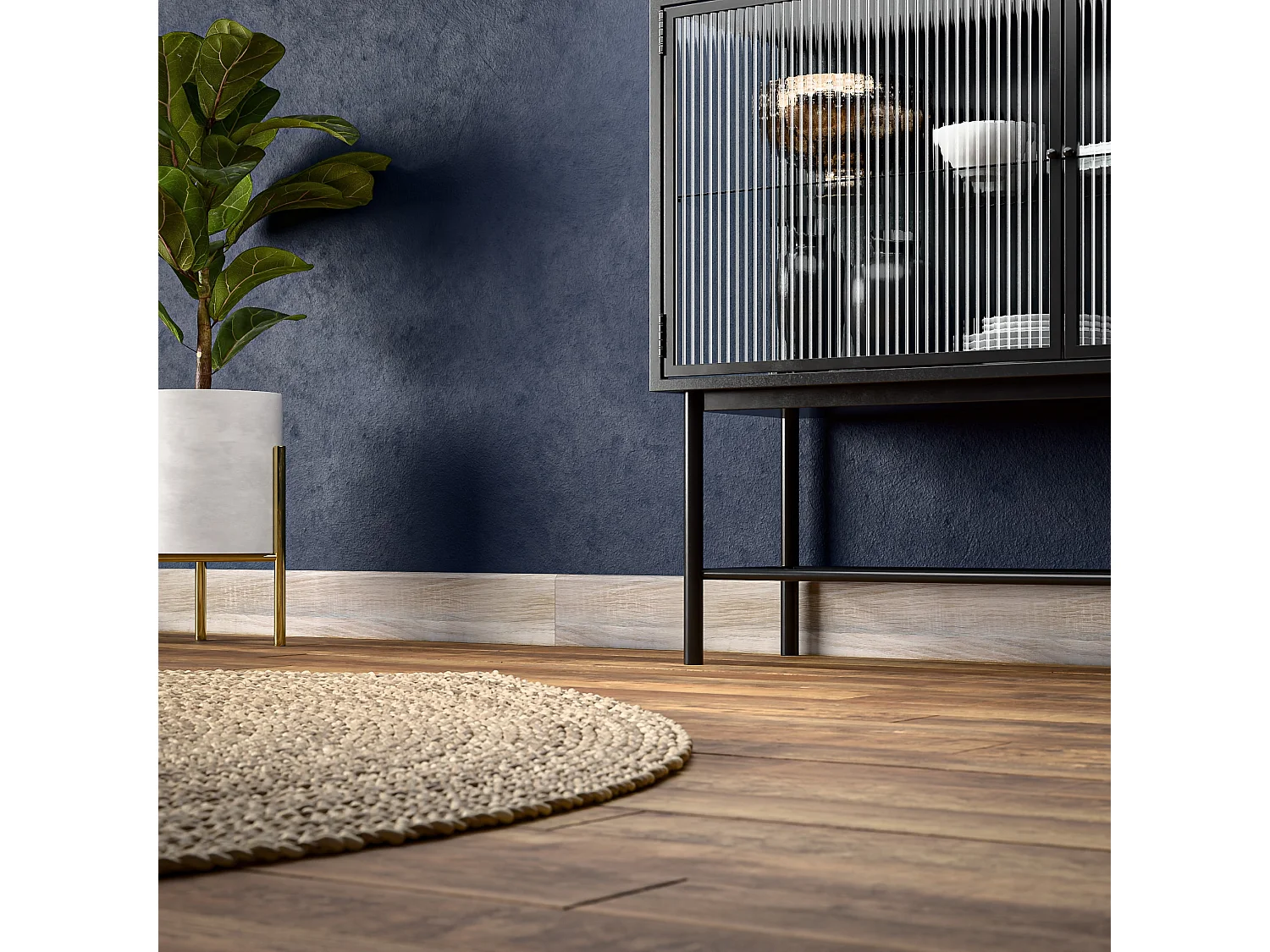 Plinthe MDF 2 m - Chêne Naturel - Lot de 5 - 100 x 10 mm