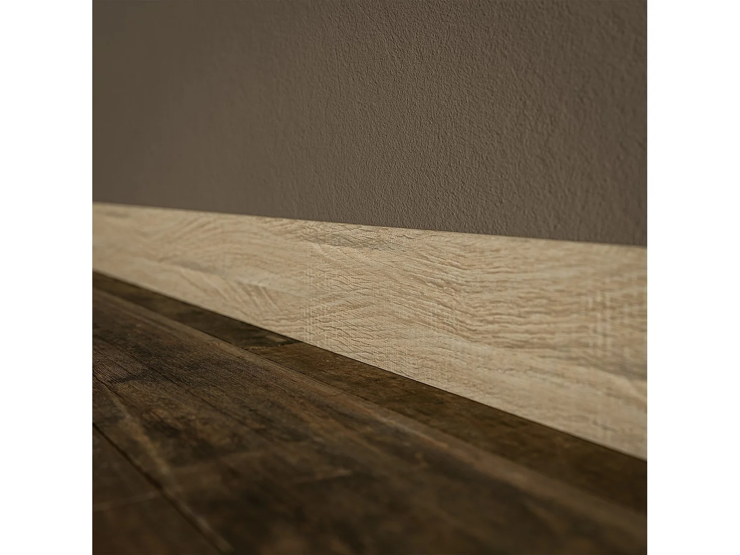 Plinthe MDF 2 m - Chêne Naturel - Lot de 5 - 100 x 10 mm