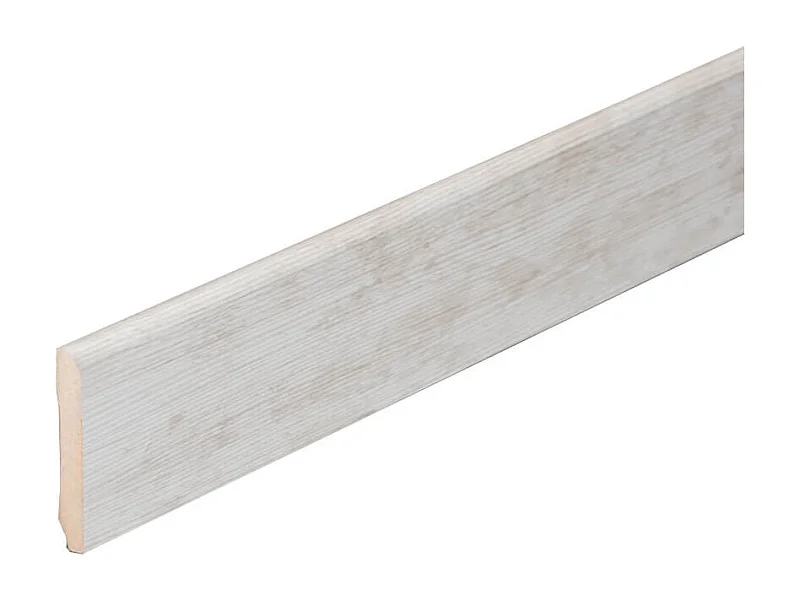 Plinthe MDF 2 m - Frêne Clair - Lot de 5 - 70 x 10 mm
