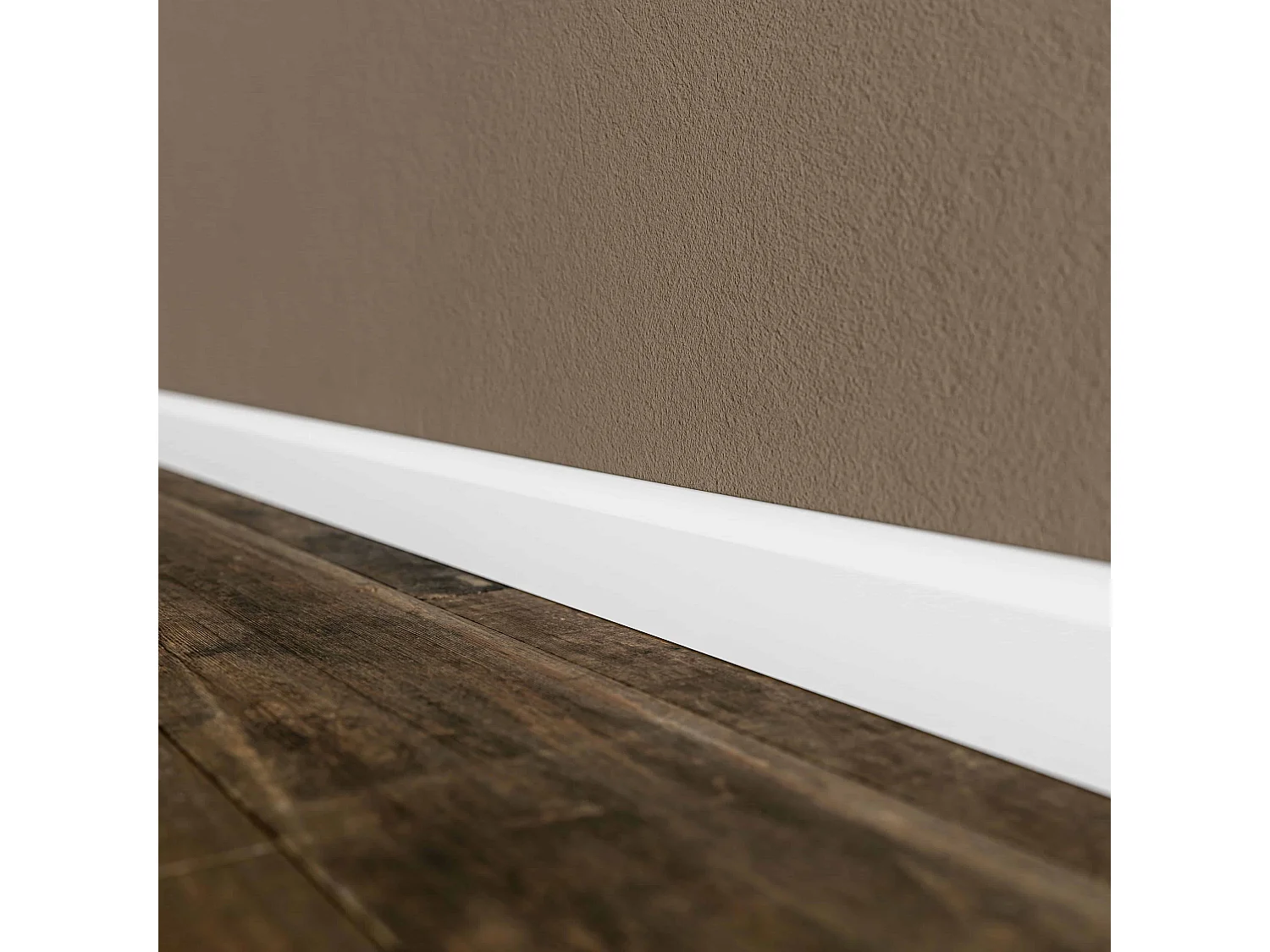 Plinthe MDF 2 m - Blanc - Lot de 5 - 60 x 14 mm