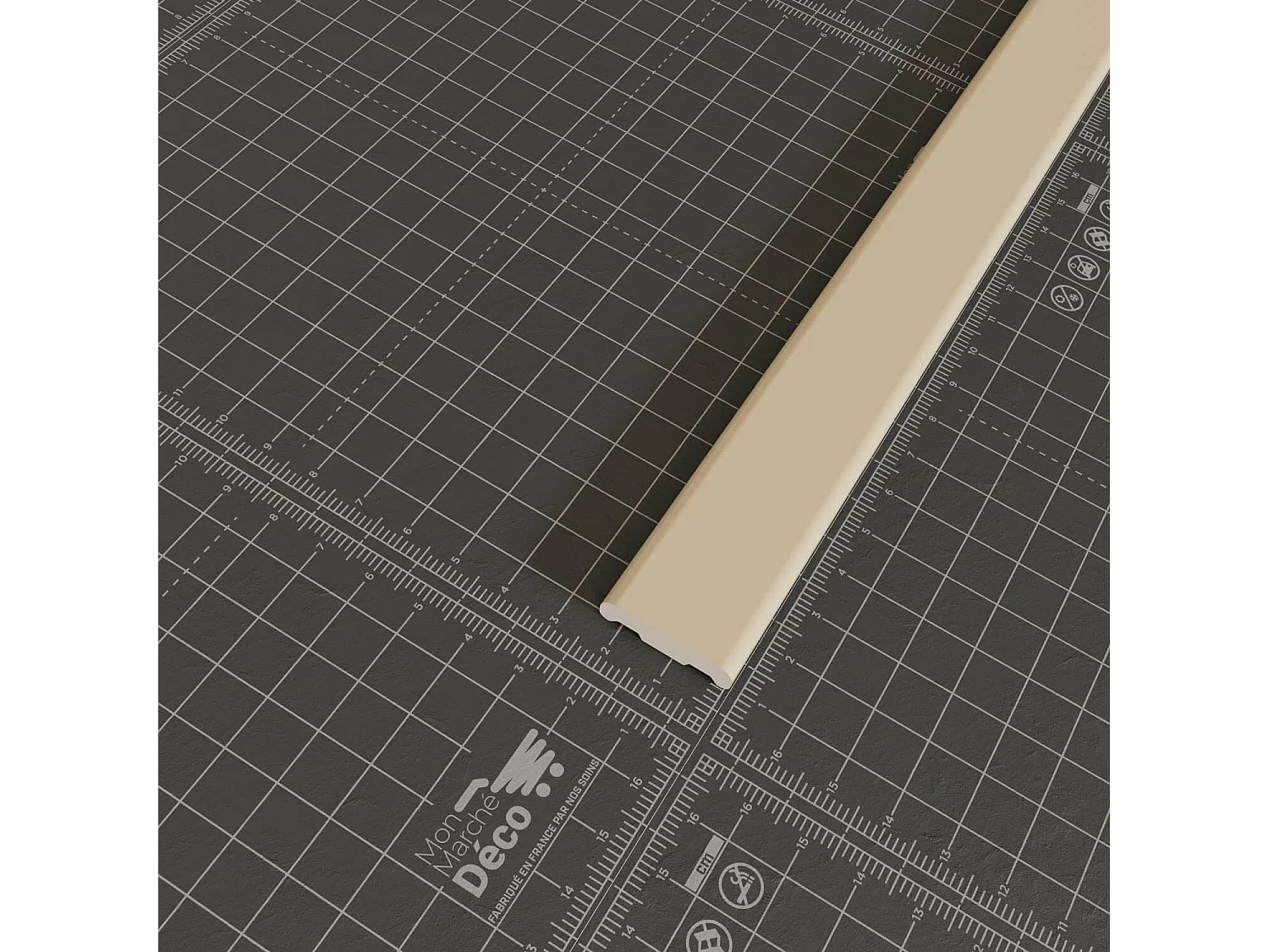 Champlat PVC Cellulaire 25 mm - Longueur 2.50 m - Lot de 5 - Sable