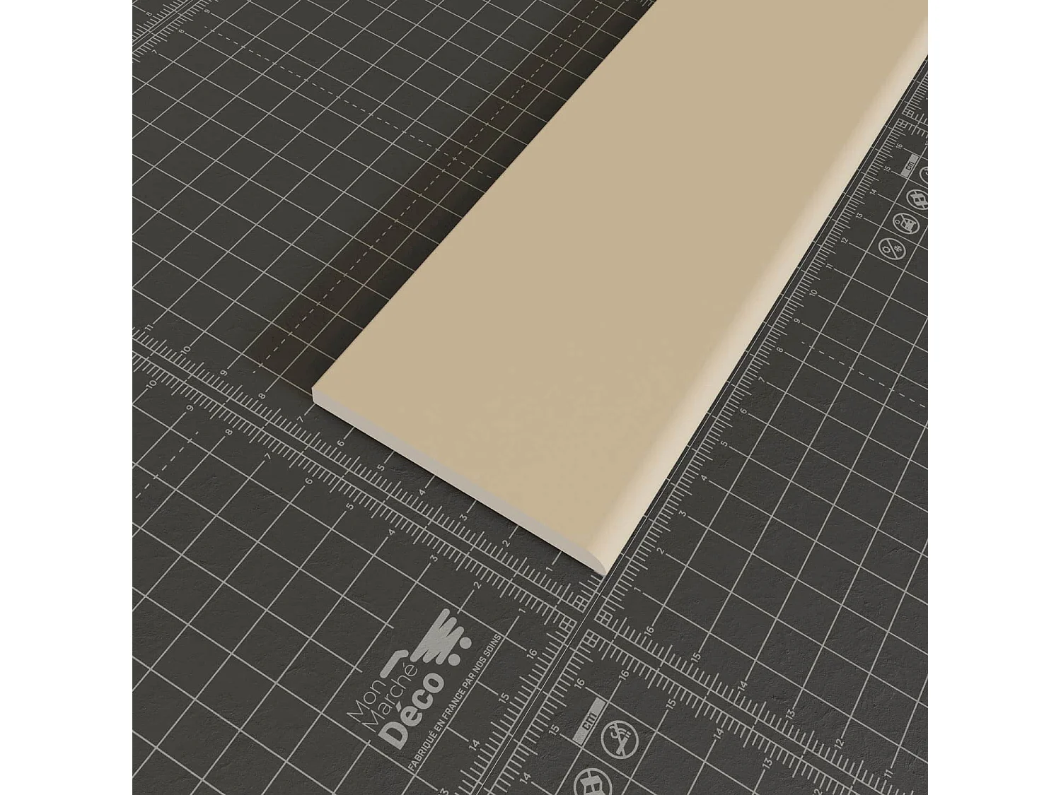 Champlat PVC Cellulaire 70 mm - Longueur 2.50 m - Lot de 5 - Sable