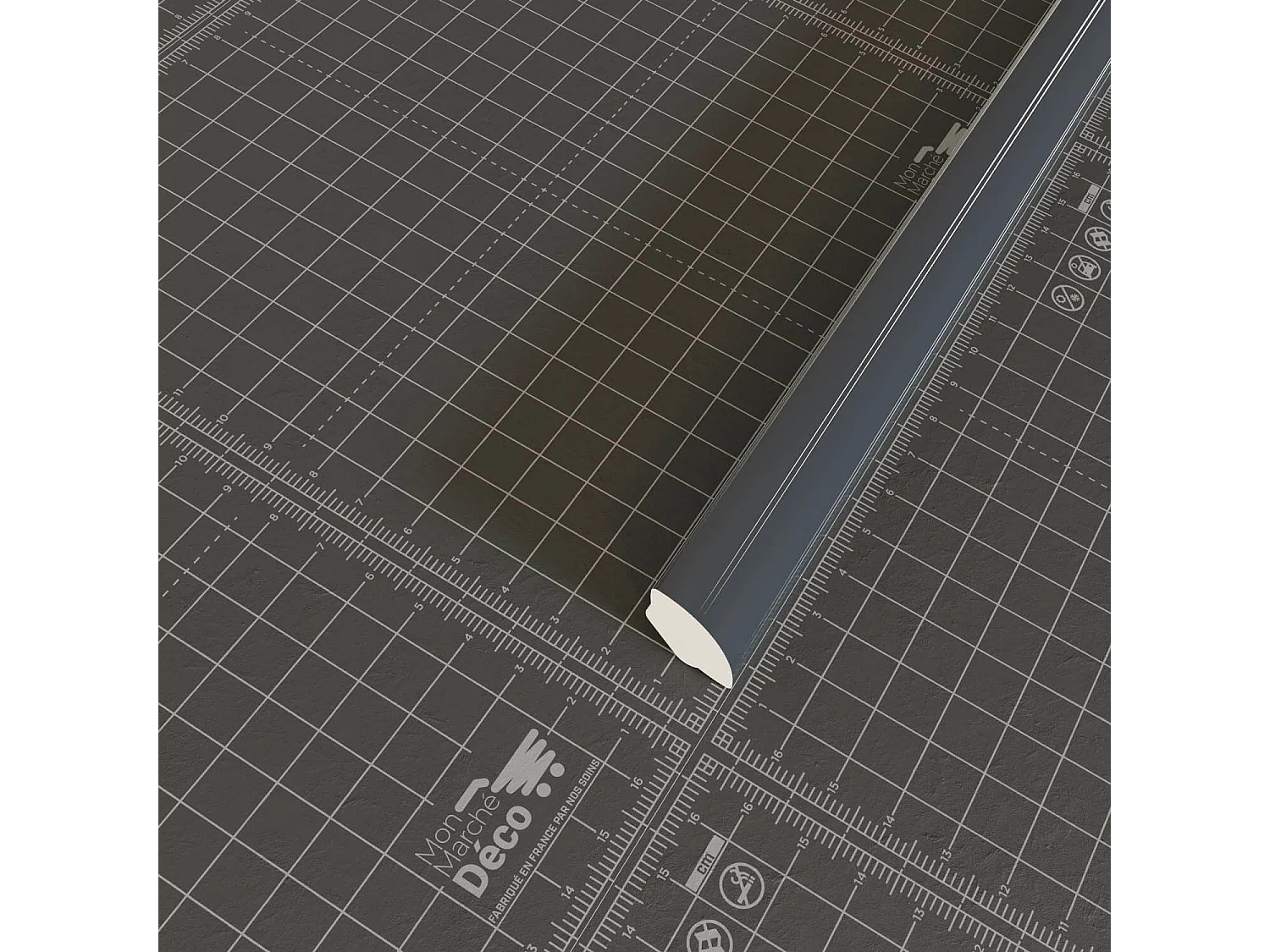 Quart de Rond PVC Cellulaire - Longueur 2.50 m - Lot de 5 - Anthracite