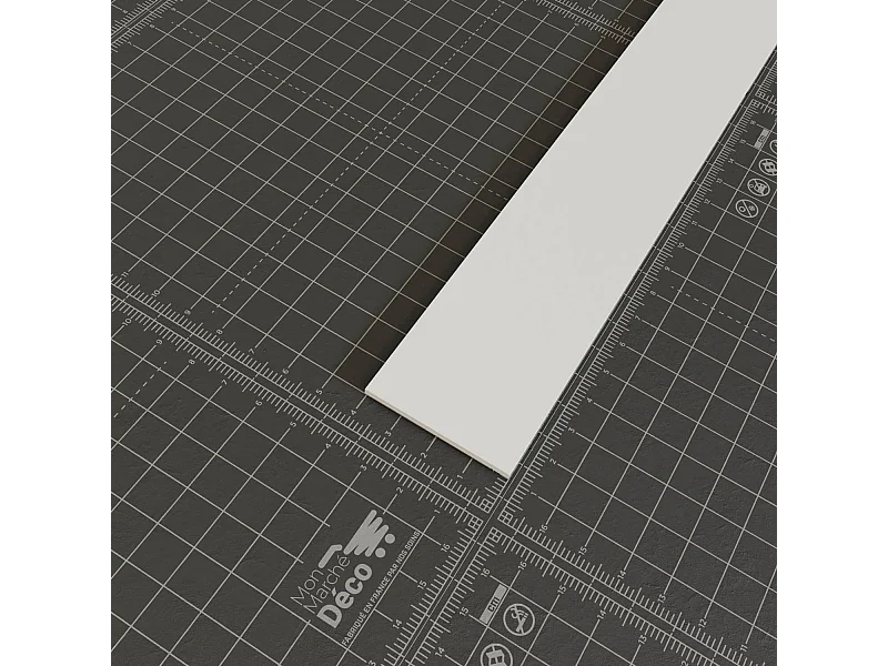 Profil Plat PVC 40 mm - Longueur 2.60 m - Lot de 5