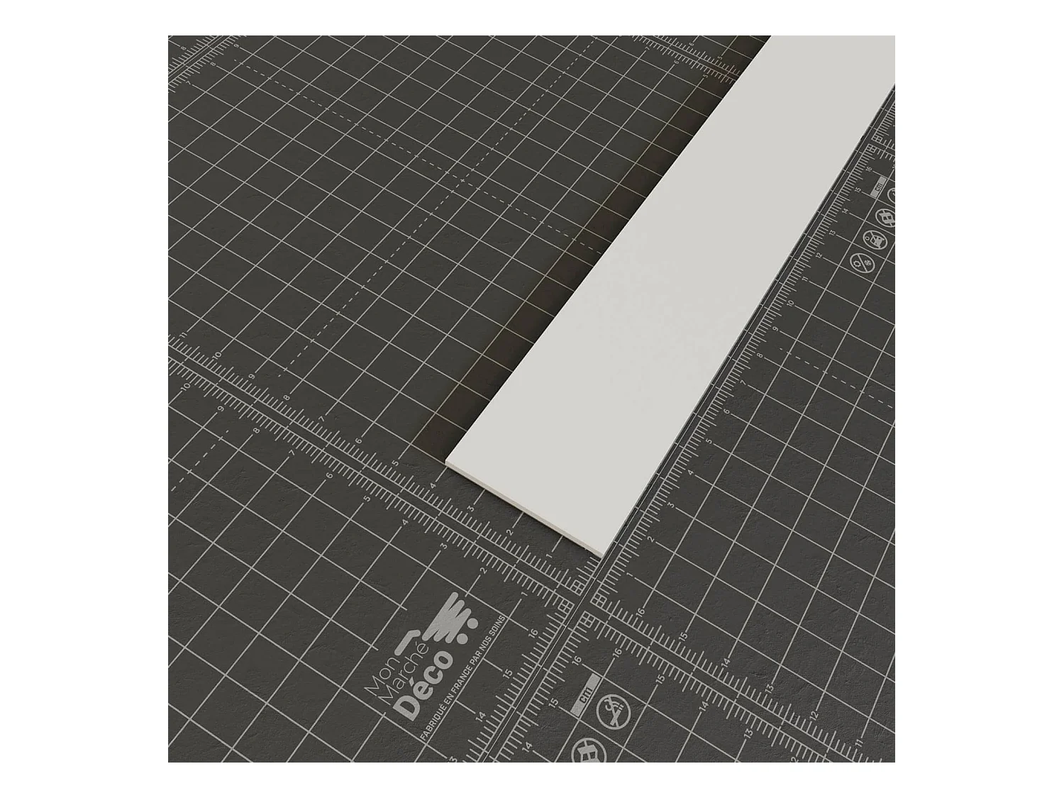Profil Plat PVC 40 mm - Longueur 2.60 m - Lot de 5