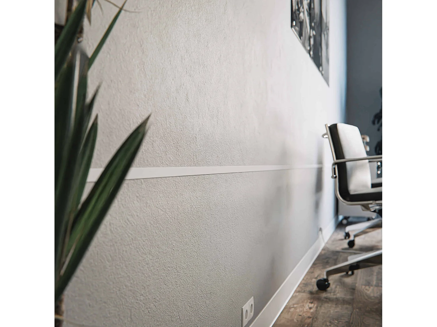 Profil Plat PVC 20 mm - Longueur 2.60 m - Lot de 5