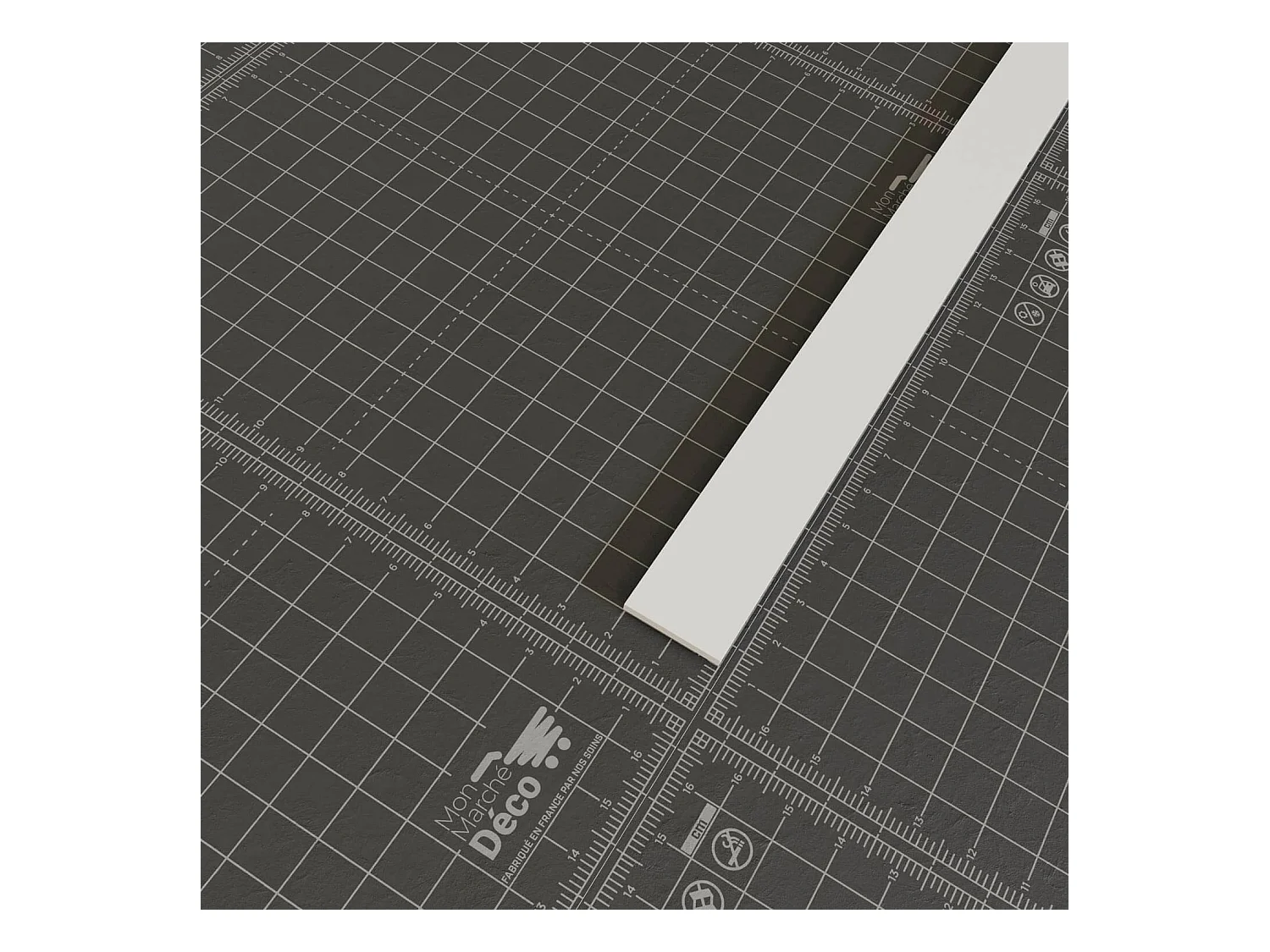 Profil Plat PVC 20 mm - Longueur 2.60 m - Lot de 5
