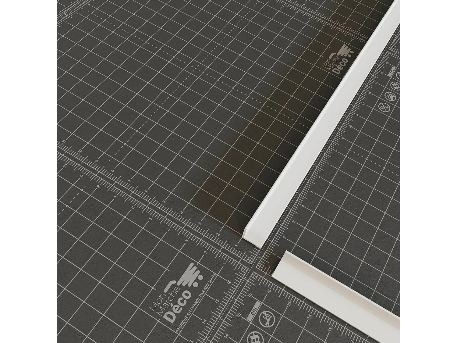 Cornière PVC - Longueur 2.60 m - Blanc - 1 x 1 cm