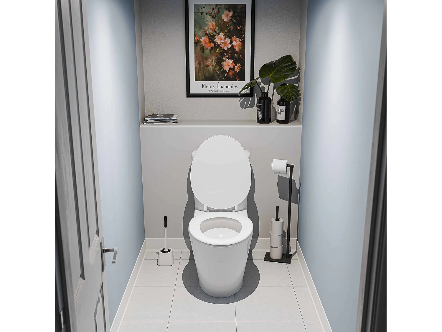 Cornière PVC - Longueur 2.60 m - Blanc - 1 x 1 cm