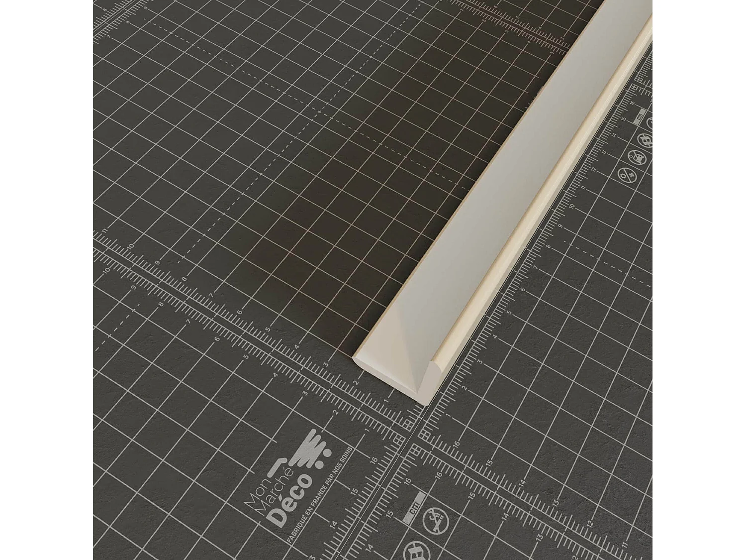 Baguette d'Angle PVC Cellulaire 25 mm - Longueur 2.50 m - Lot de 5 - Sable