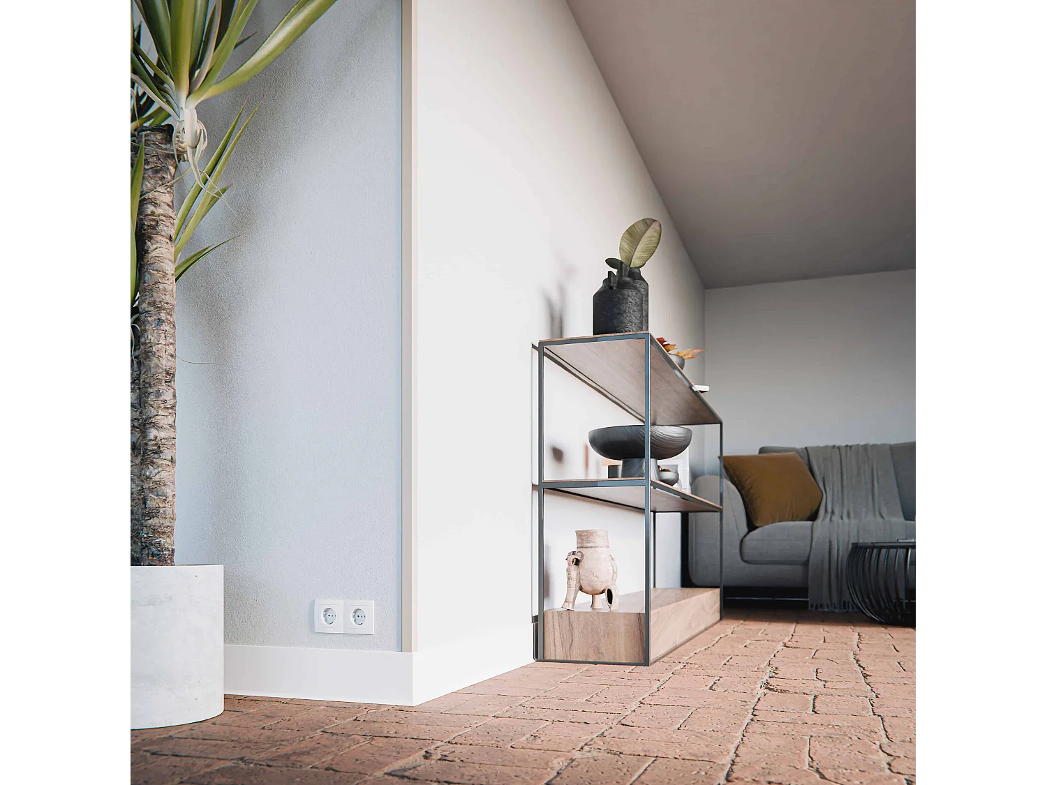 Baguette d'Angle PVC Cellulaire 25 mm - Longueur 2.50 m - Lot de 5 - Sable