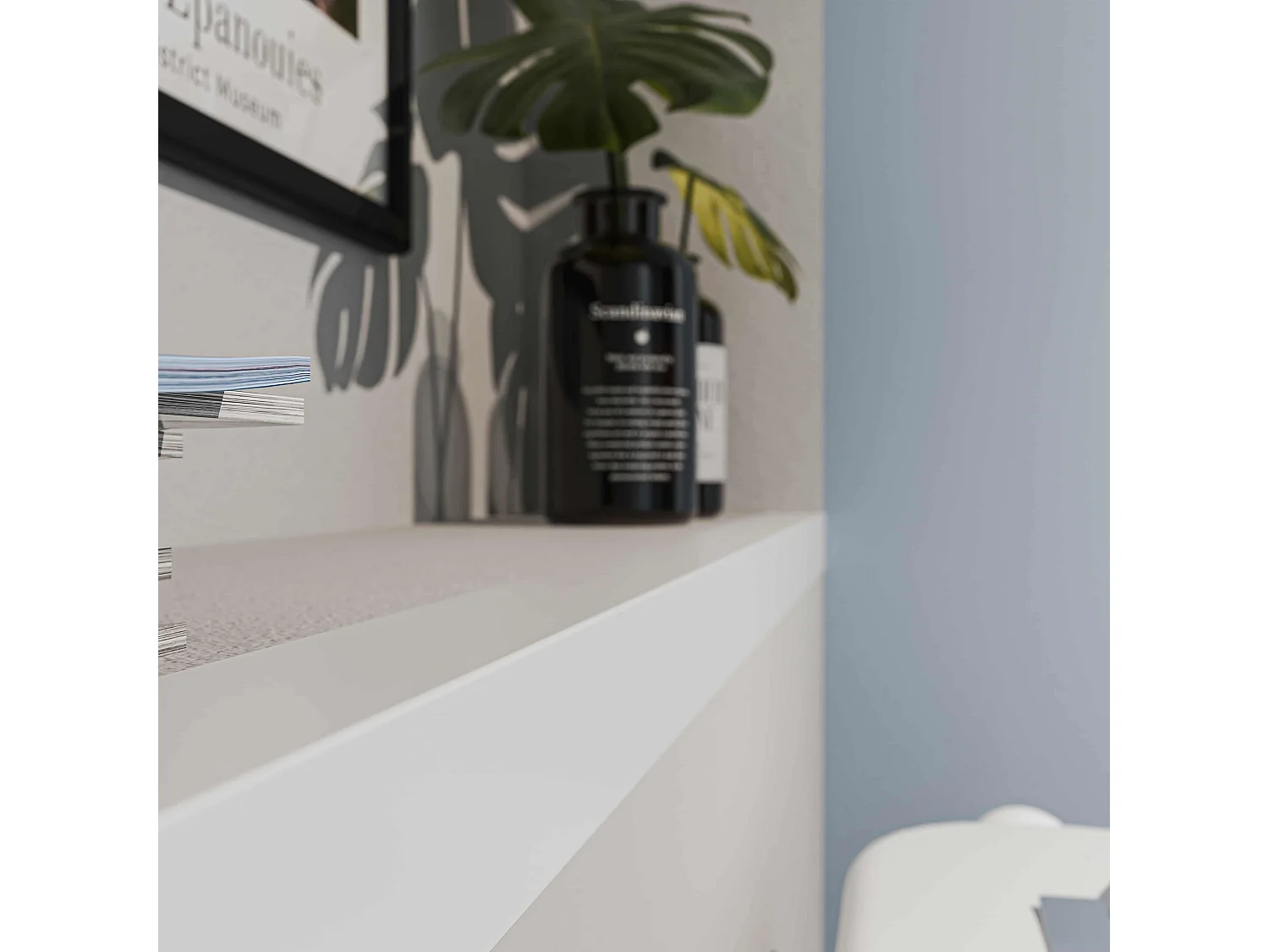 Cornière PVC - Longueur 2.60 m - Blanc - 5 x 5 cm