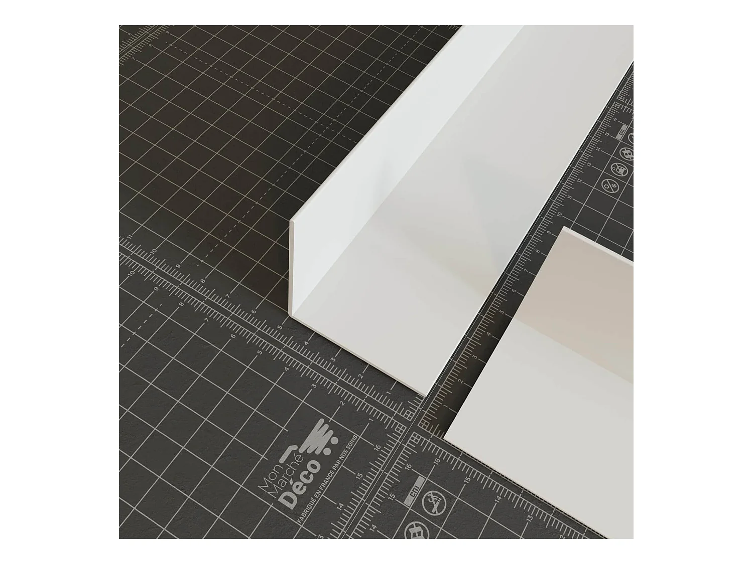 Cornière PVC - Longueur 2.60 m - Blanc - 5 x 5 cm