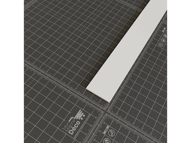 Profil Plat PVC 30 mm - Longueur 2.60 m - Lot de 5