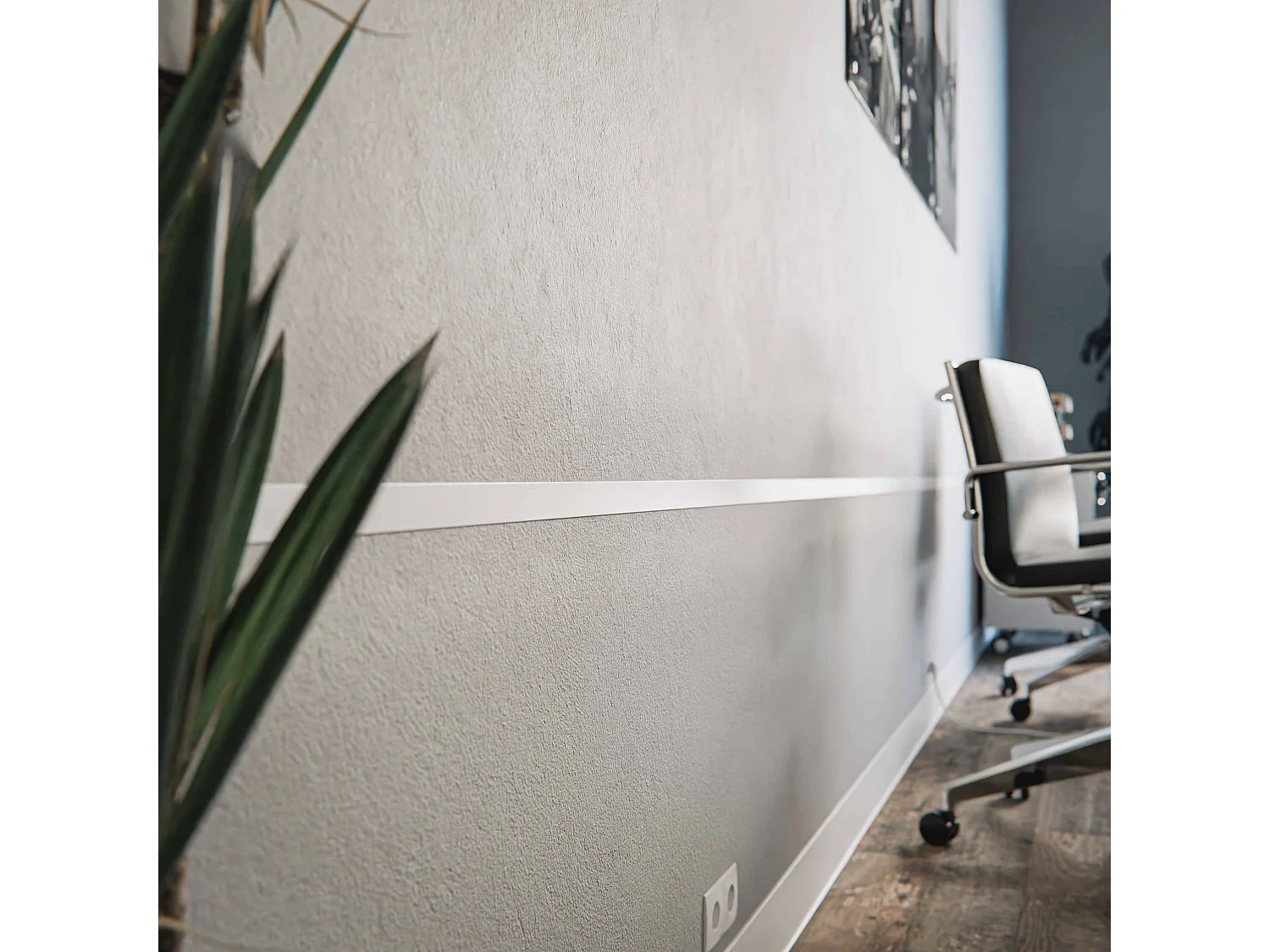 Profil Plat PVC 30 mm - Longueur 2.60 m - Lot de 5