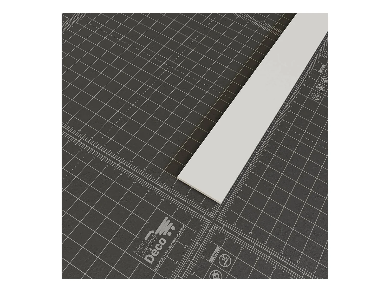 Profil Plat PVC 30 mm - Longueur 2.60 m - Lot de 5