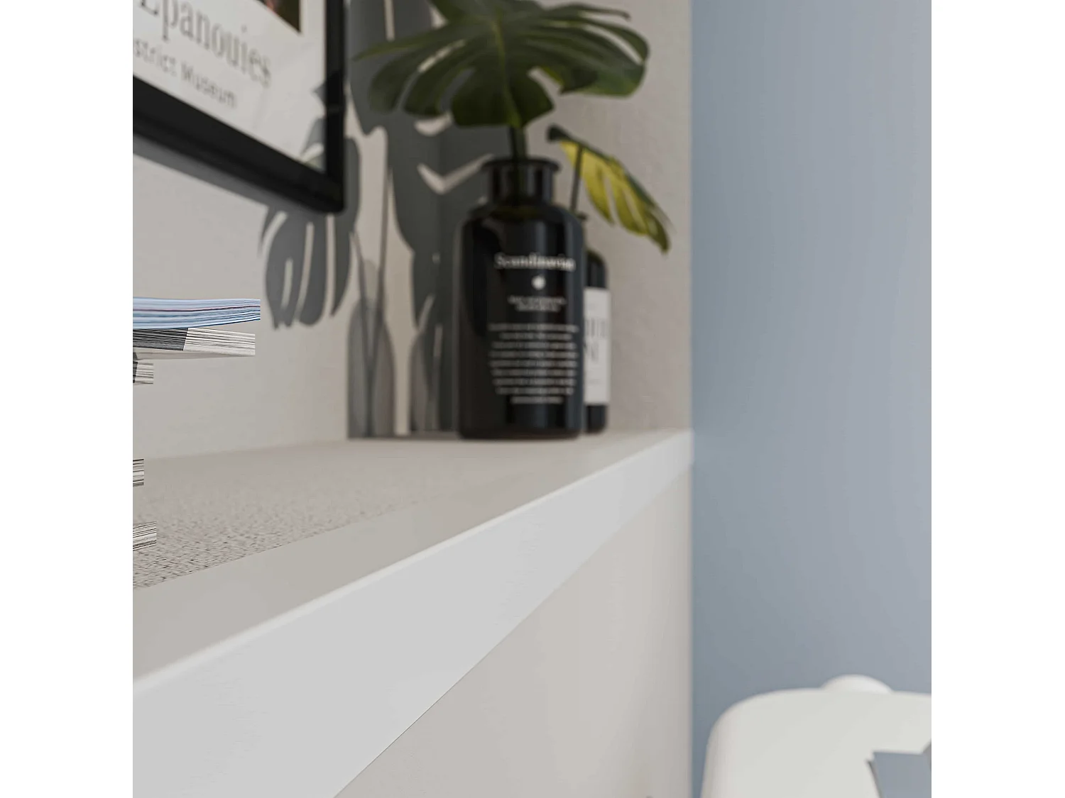 Cornière PVC - Longueur 2.60 m - Blanc - 3.5 x 3.5 cm