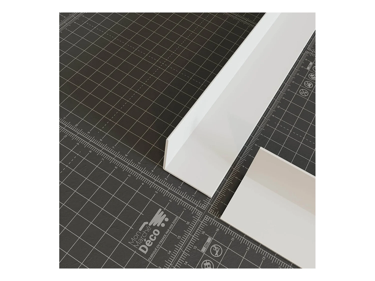 Cornière PVC - Longueur 2.60 m - Blanc - 3.5 x 3.5 cm
