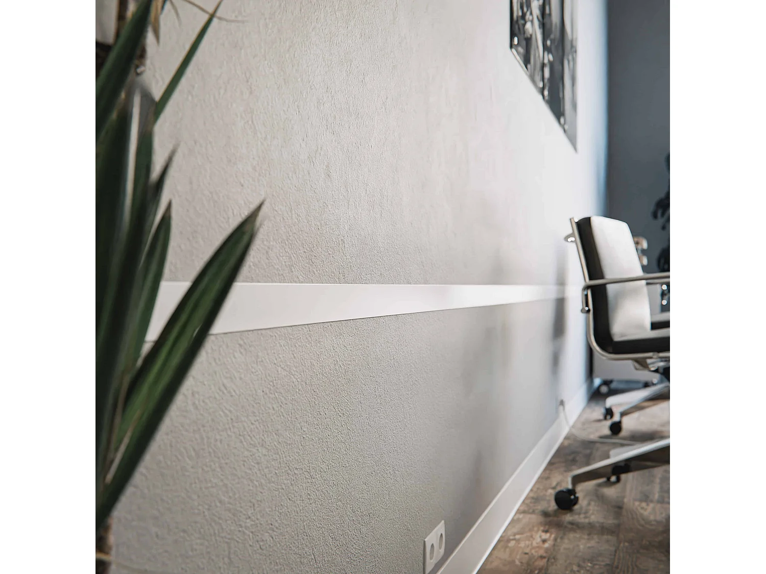 Profil Plat PVC 50 mm - Longueur 2.60 m - Lot de 5