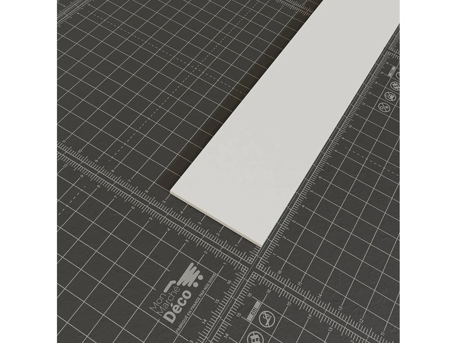 Profil Plat PVC 50 mm - Longueur 2.60 m - Lot de 5