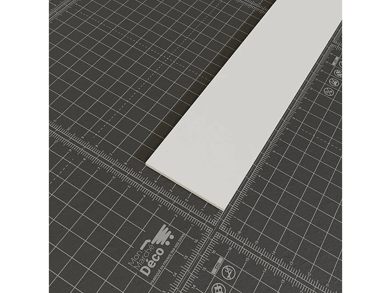 Profil Plat PVC 50 mm - Longueur 2.60 m - Lot de 5