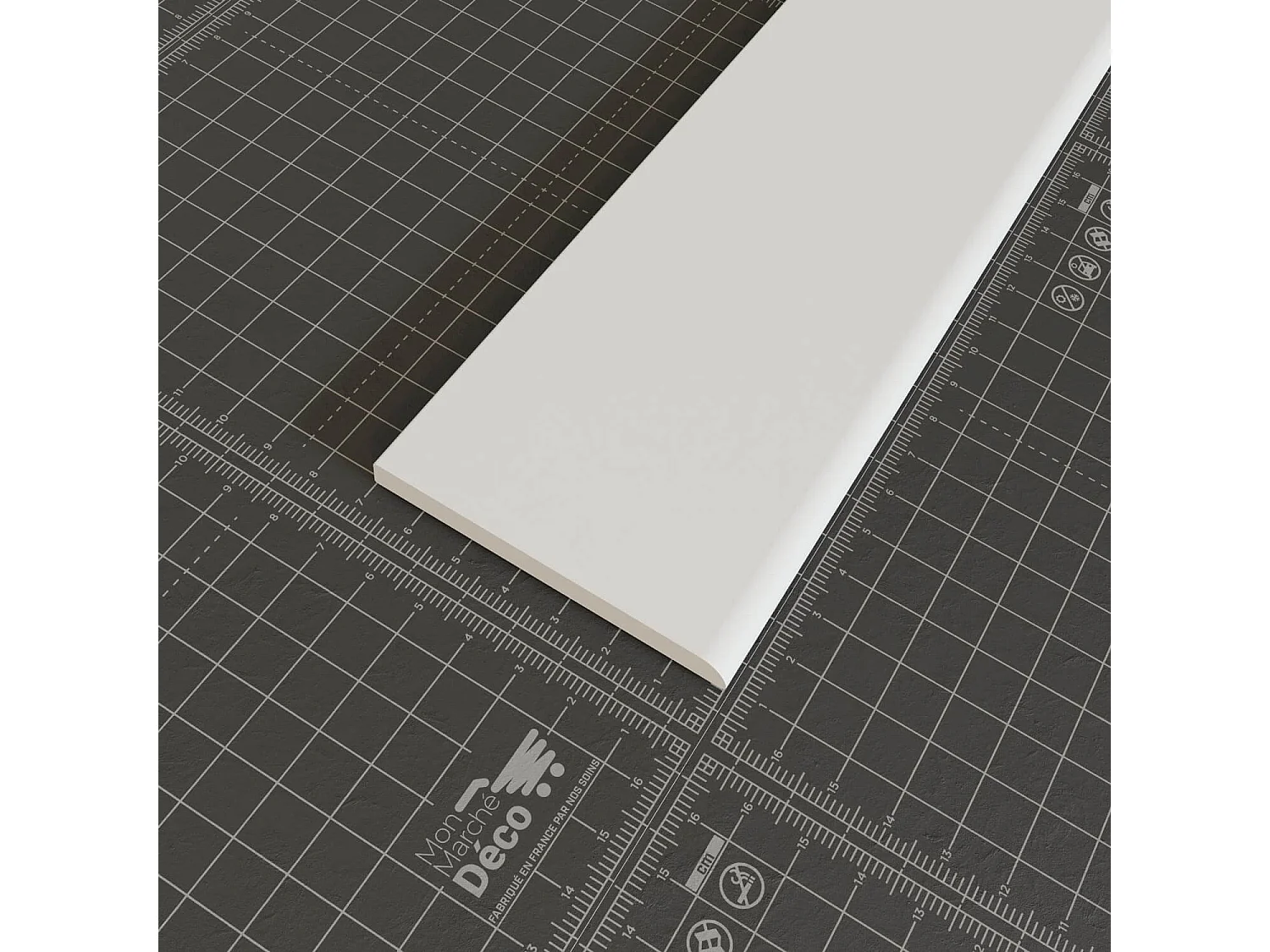 Champlat PVC Cellulaire 70 mm - Longueur 2.50 m - Lot de 5 - Blanc