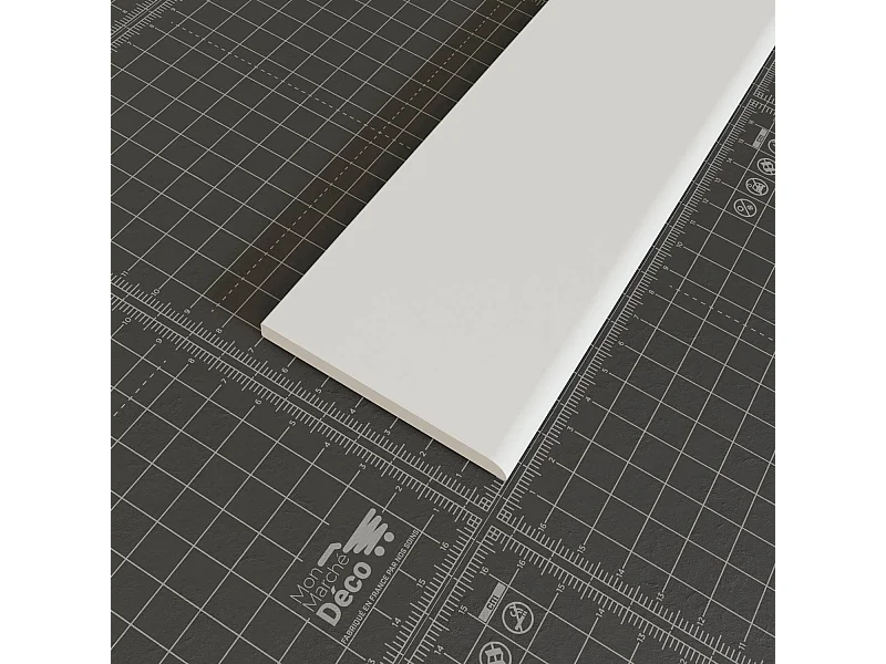 Champlat PVC Cellulaire 70 mm - Longueur 2.50 m - Lot de 5 - Blanc