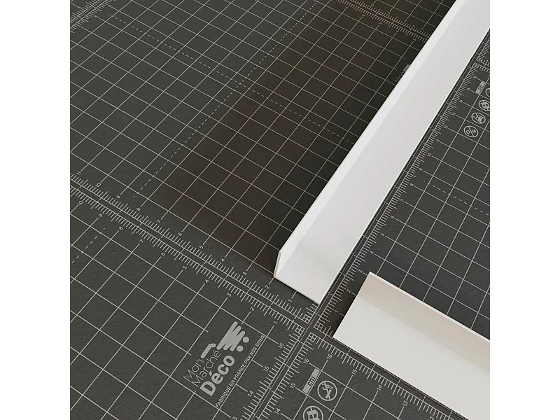 Cornière PVC - Longueur 2.60 m - Blanc - 2 x 2 cm