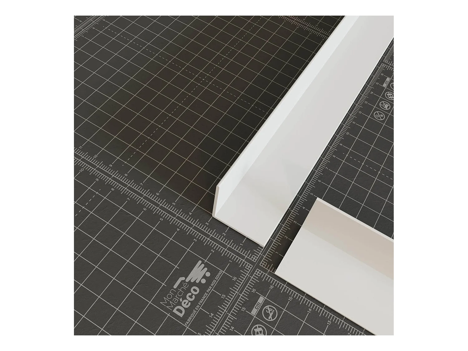 Cornière PVC - Longueur 2.60 m - Blanc - 3 x 3 cm
