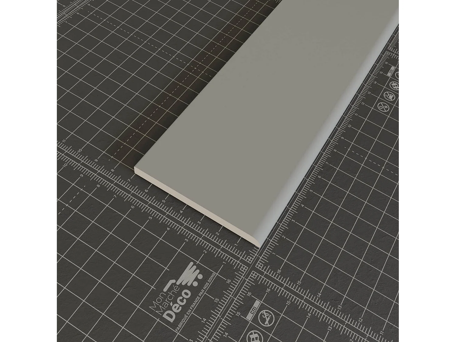 Champlat PVC Cellulaire 70 mm - Longueur 2.50 m - Lot de 5 - Gris