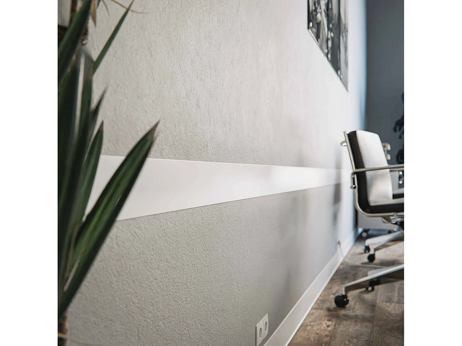 Profil Plat PVC 100 mm - Longueur 2.60 m - Lot de 5