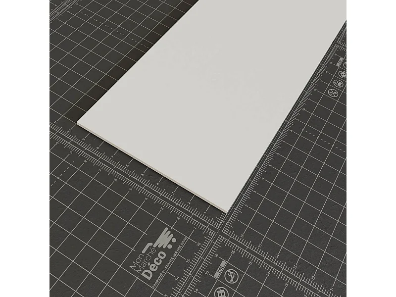 Profil Plat PVC 100 mm - Longueur 2.60 m - Lot de 5