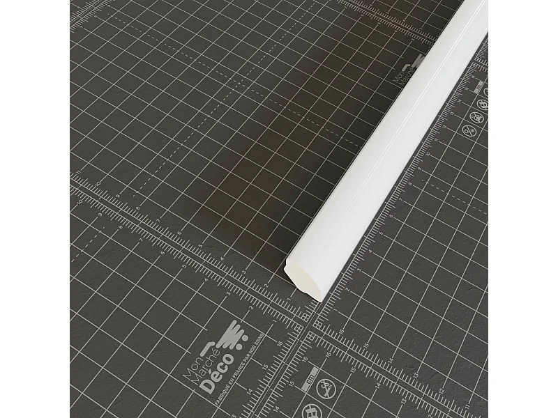 Quart de Rond PVC Cellulaire - Longueur 2.50 m - Lot de 5 - Blanc