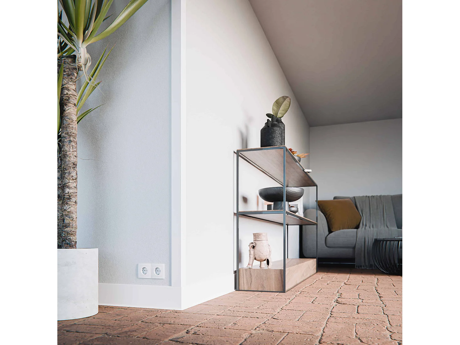 Baguette d'Angle PVC Cellulaire 50 mm - Longueur 2.50 m - Blanc - Lot de 5