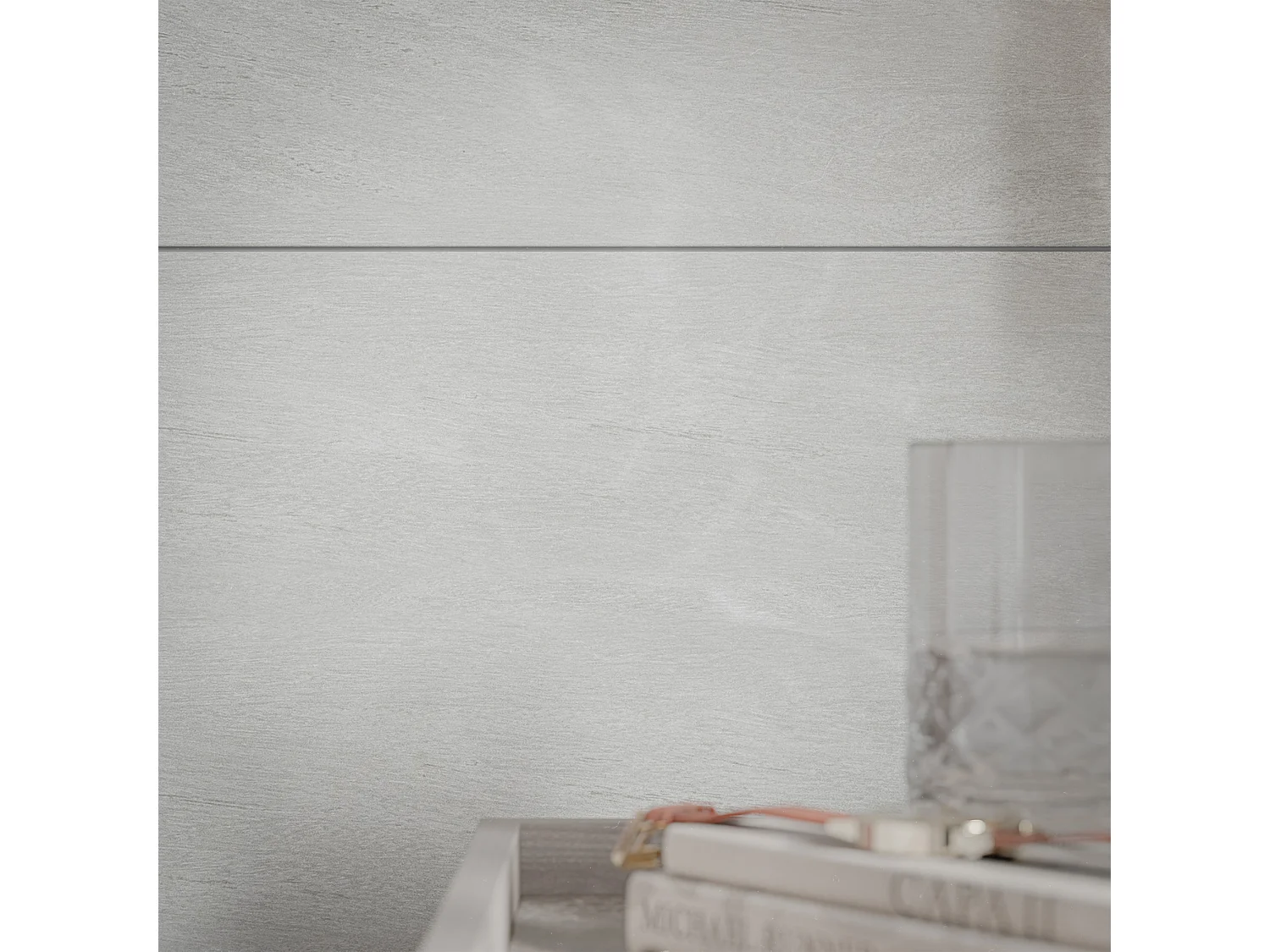 Lambris PVC 250 mm - Lot de 4 Lames - Chêne Cendré