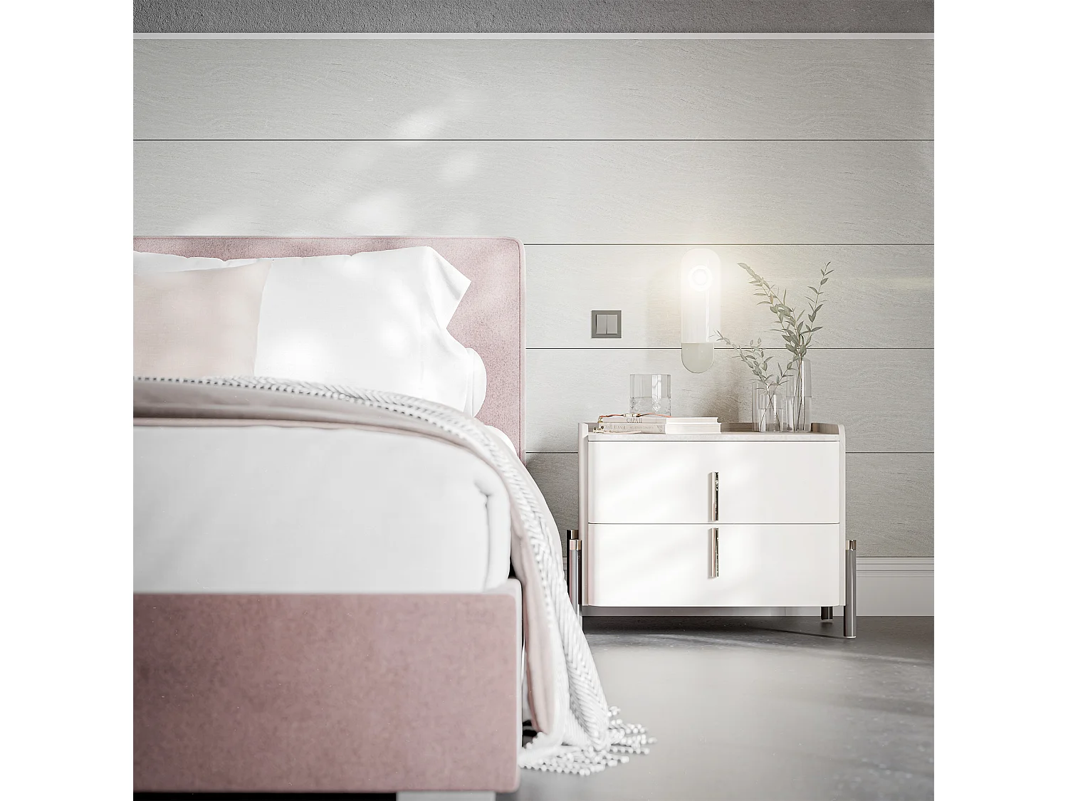 Lambris PVC 250 mm - Lot de 4 Lames - Chêne Cendré