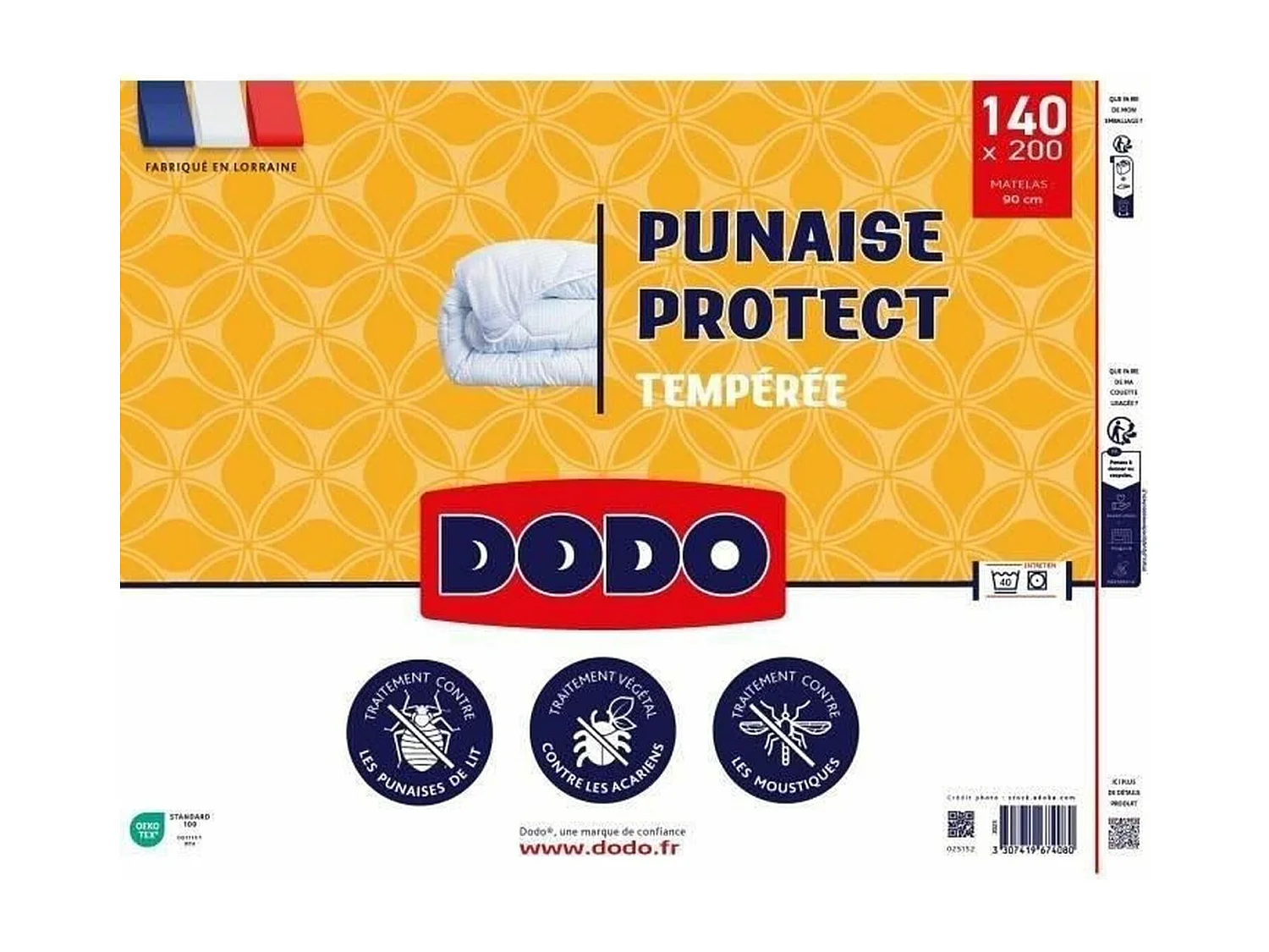 Couette tempérée 140 x 200 cm