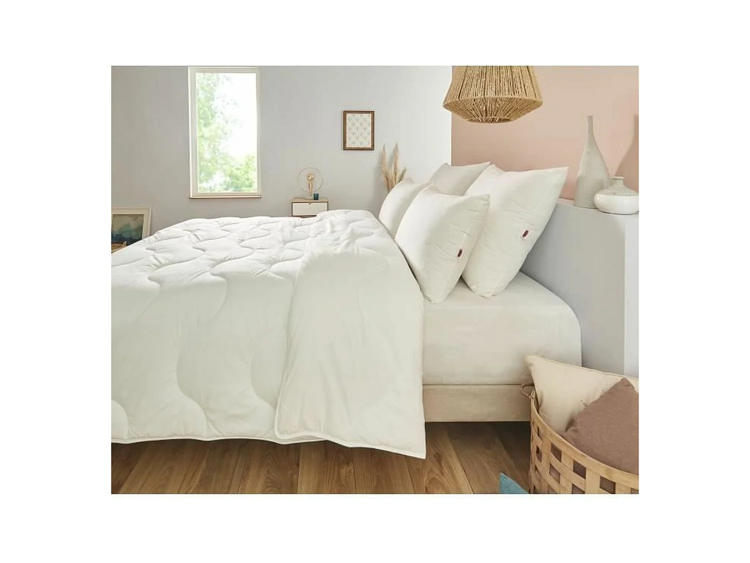 Piumone Caldo 240x260 cm DODO Champs de Lin 2 Posti Anti-acaro Antibatterico