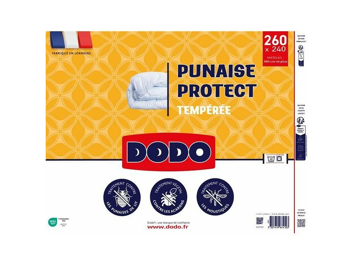 Couette tempérée 240 x 260 cm