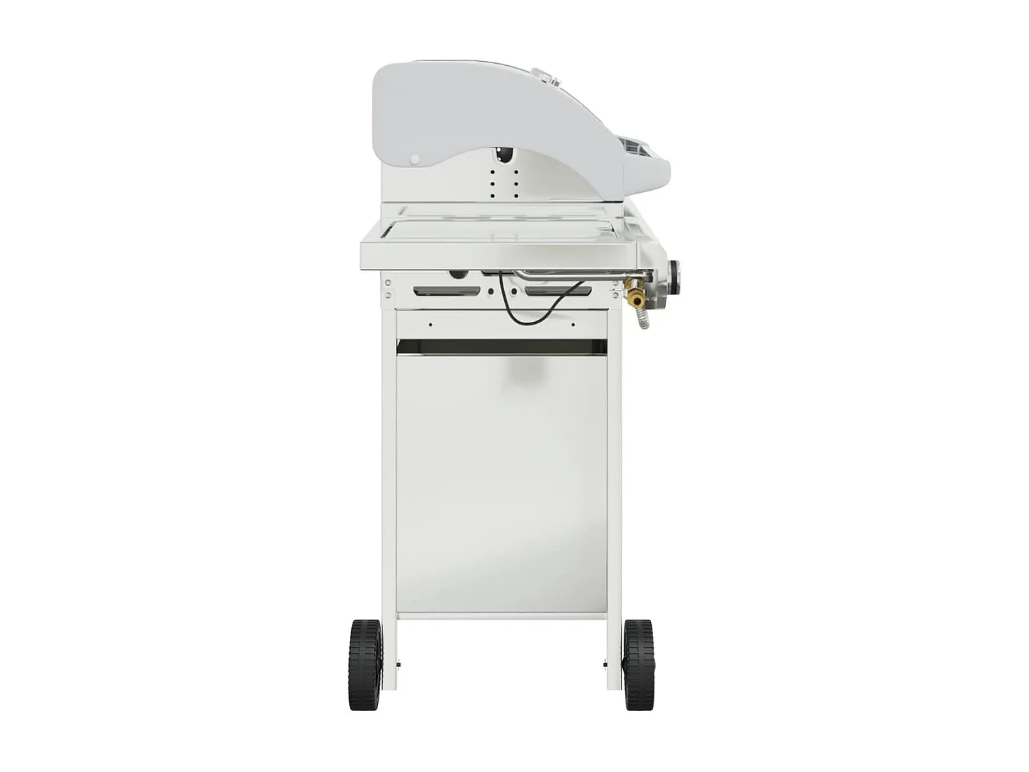 Barbecue à gaz avec 5 br?leurs argenté acier inoxydable