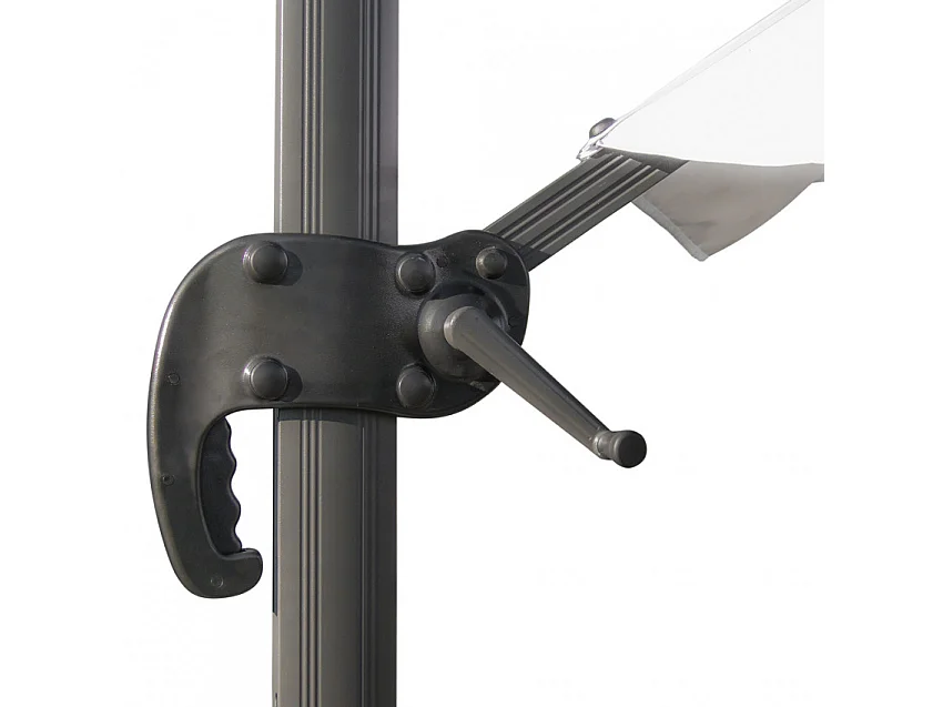 Ombrellone da giardino decentrato 3 metri in alluminio Siro