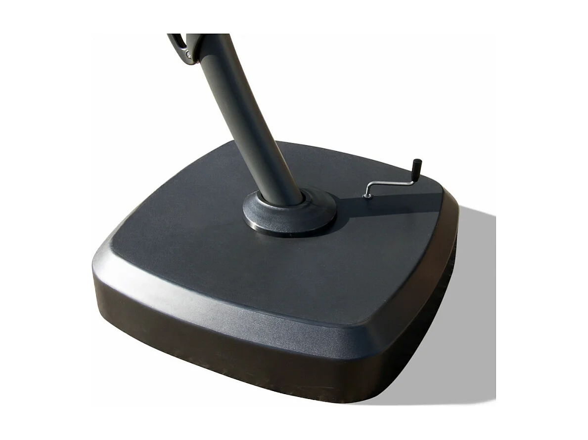 Parasol grande jardín 3,5 metros cuadrado mástil aluminio Anti UV Copenaghen