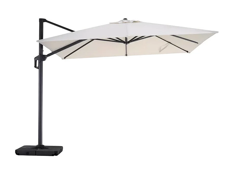 Ombrellone decentrato anti UV per giardino ed esterno 3x3 Nami