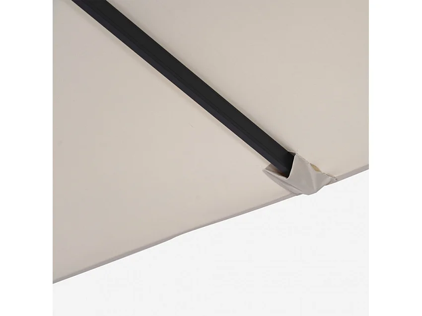 Ombrellone decentrato anti UV per giardino ed esterno 3x3 Nami