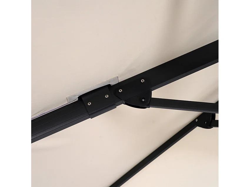 Ombrellone decentrato anti UV per giardino ed esterno 3x3 Nami