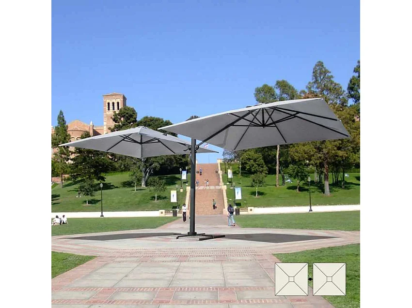 Sombrilla 3x3 doble profesional para bares, jardines, hoteles Oslo