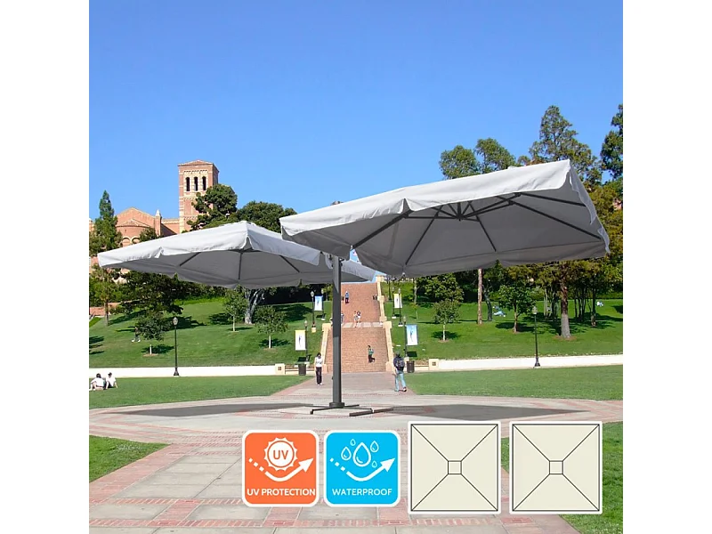 Sombrilla 3x3 doble profesional para bares, jardines, hoteles Oslo