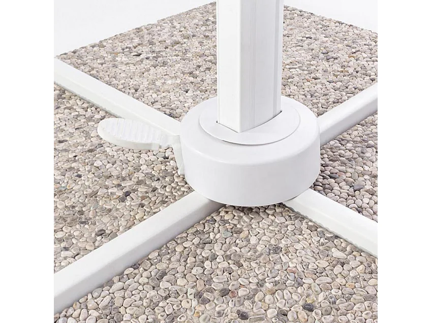 Ombrellone da giardino decentrato in alluminio 3x3 Zefir