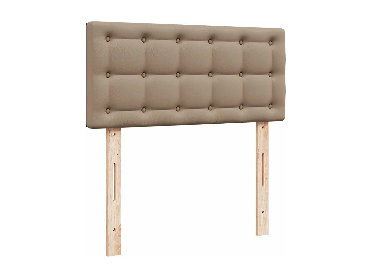 Lit ottoman et matelas cappuccino 100x200cm similicuir