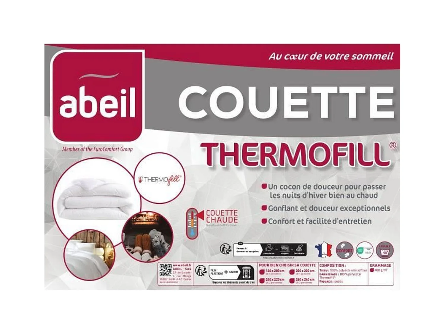 ABEIL Warm dekbed 200 x 200 cm